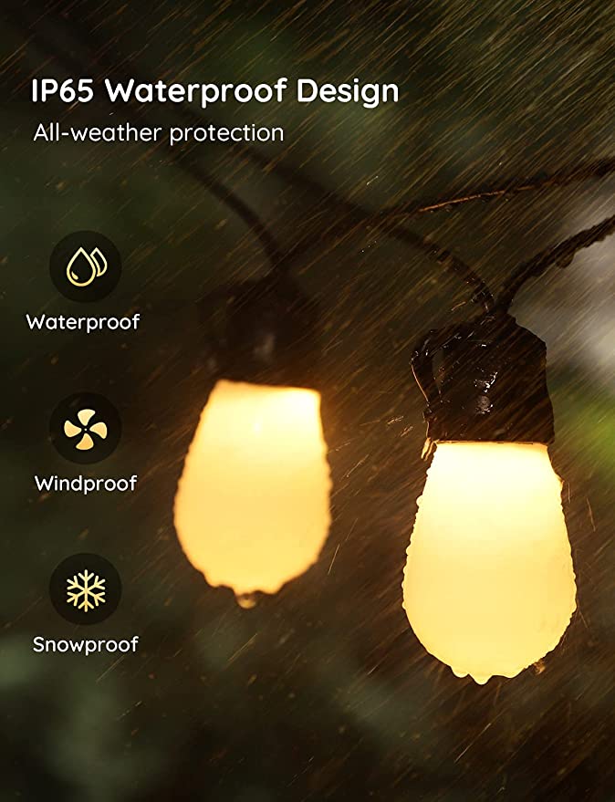 Waterproof design for outdoor lights