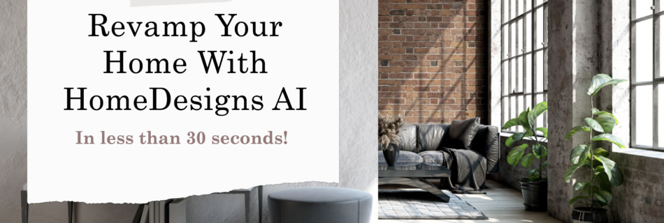 A modern, minimalistic design in a studio. Use AI to transform your interior home decorating.